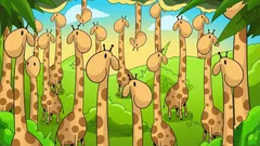Puzzel: Kun jij binnen 10 seconden de slang tussen de giraffen vinden?
